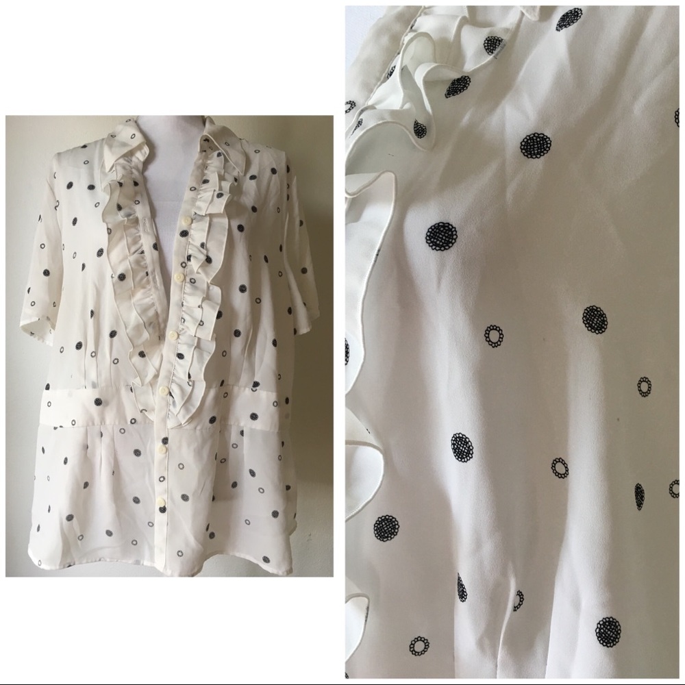 Collection women front ruffle blouse plus 22w